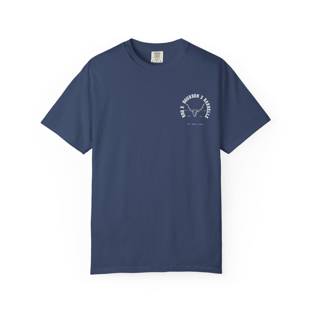 BBQ BOURBON BARBELLS Logo Tshirt Rugged Men's Graphic Tee, Gym, & Lifestyle Wear